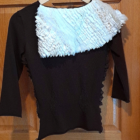 Roberta Scarpa Silk Ruffle Cardigan - Picture 8 of 12